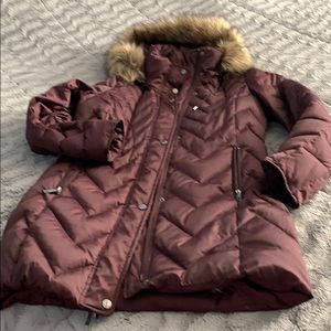 Kenneth Cole Burgundy coat